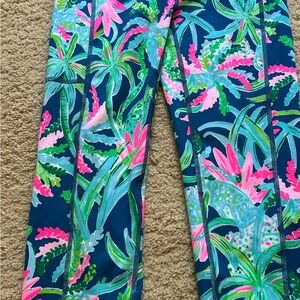 Lilly Pulitzer Pink and Blue Floral Leggings